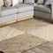 Nuloom Felicia Coastal Geometric Jute Area Rug 4ft x 6ft GRHL03A-406 - alternate 4